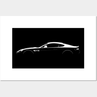 Aston Martin V12 Vantage Silhouette Posters and Art